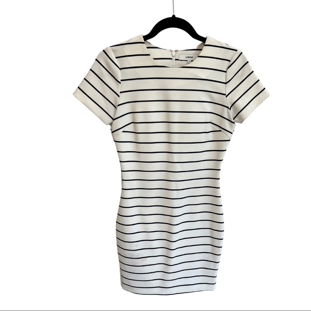 Likely | striped short sleeve dress